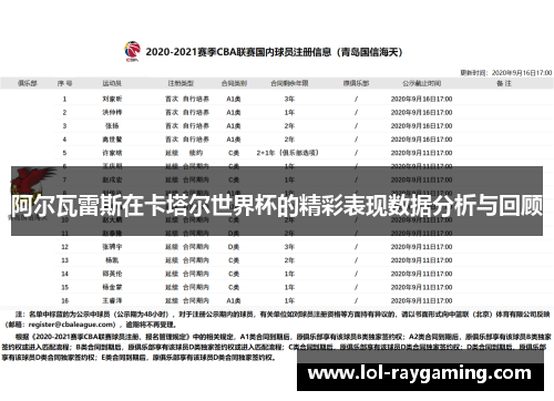 阿尔瓦雷斯在卡塔尔世界杯的精彩表现数据分析与回顾